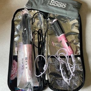 BRAND NEW WITH TAGS! Calista large and small curling brushes.